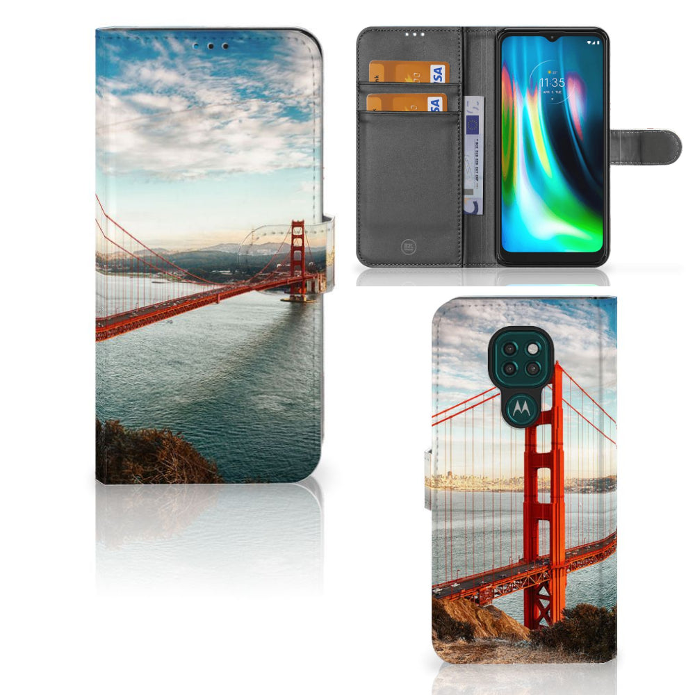 Motorola Moto G9 Play | E7 Plus Flip Cover Golden Gate Bridge