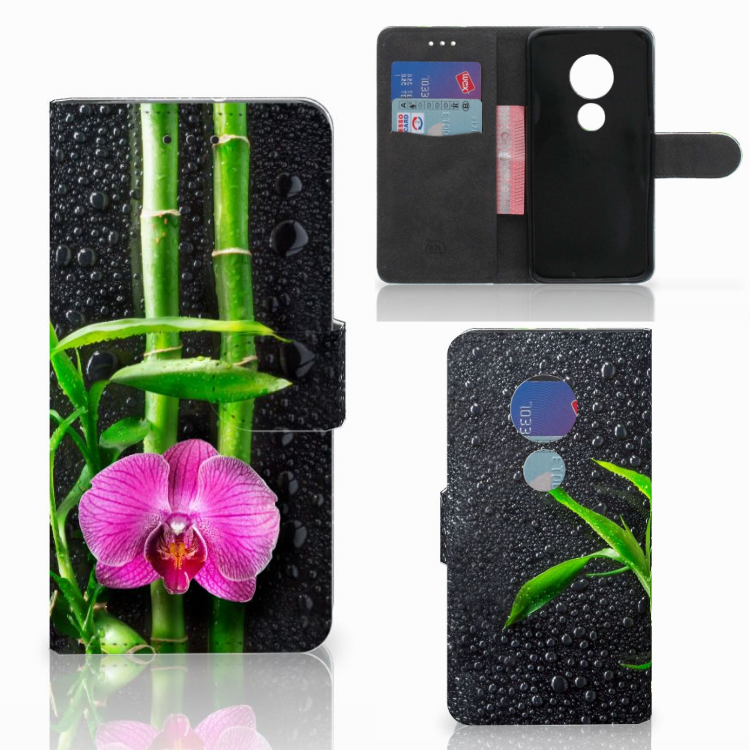 Motorola Moto G7 Play Hoesje Orchidee