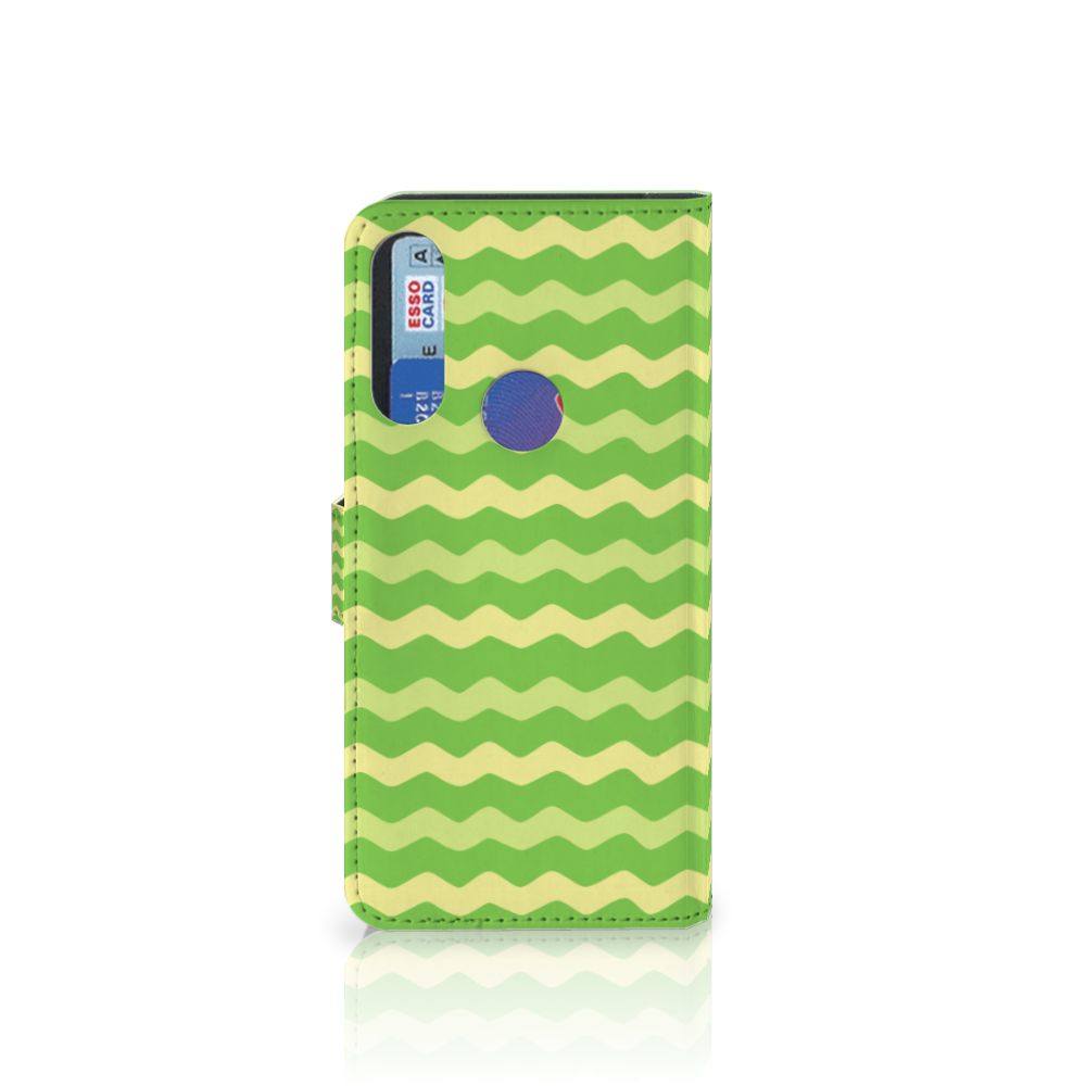 Alcatel 1S 2020 Telefoon Hoesje Waves Green