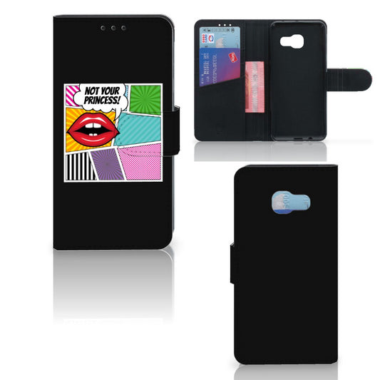 Samsung Galaxy A3 2017 Wallet Case met Pasjes Popart Princess