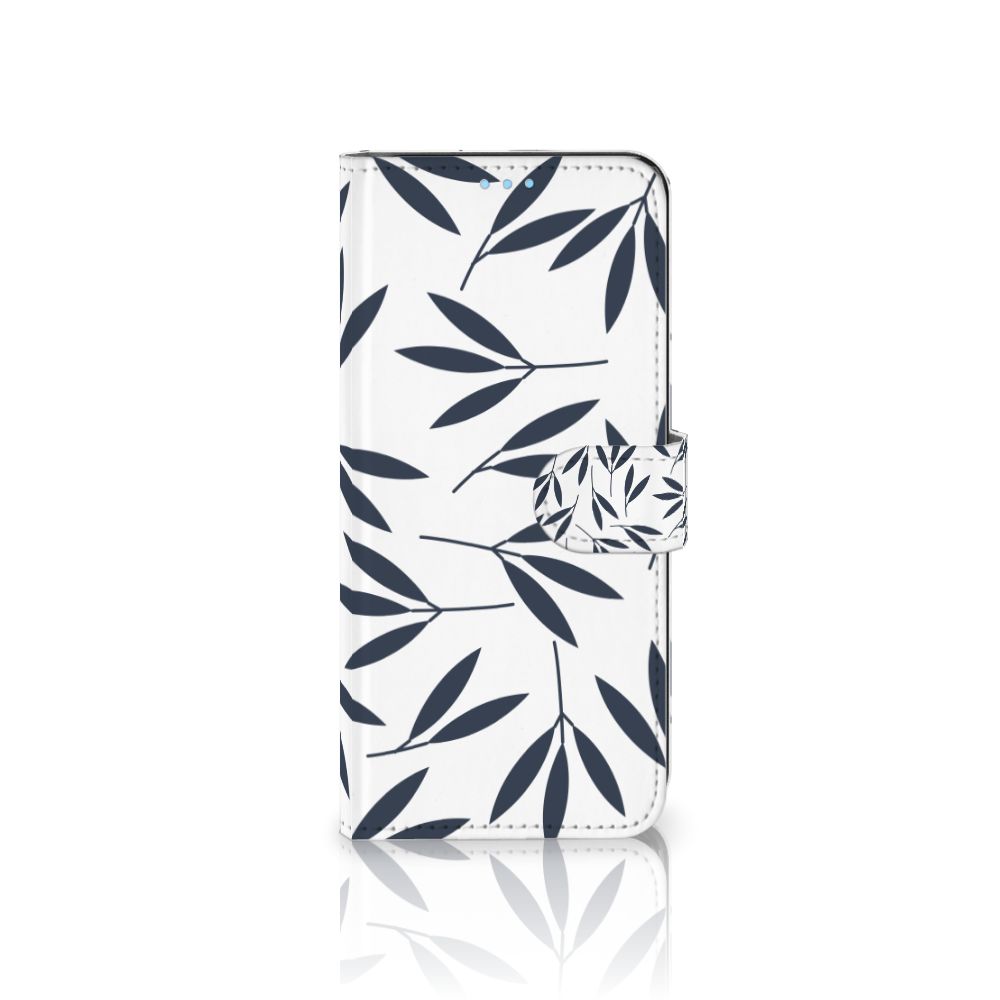 OPPO A74 4G Hoesje Leaves Blue