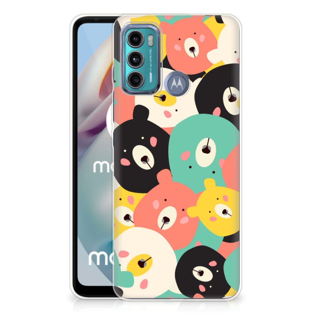 Motorola Moto G60 Telefoonhoesje met Naam Bears B2C Telecom