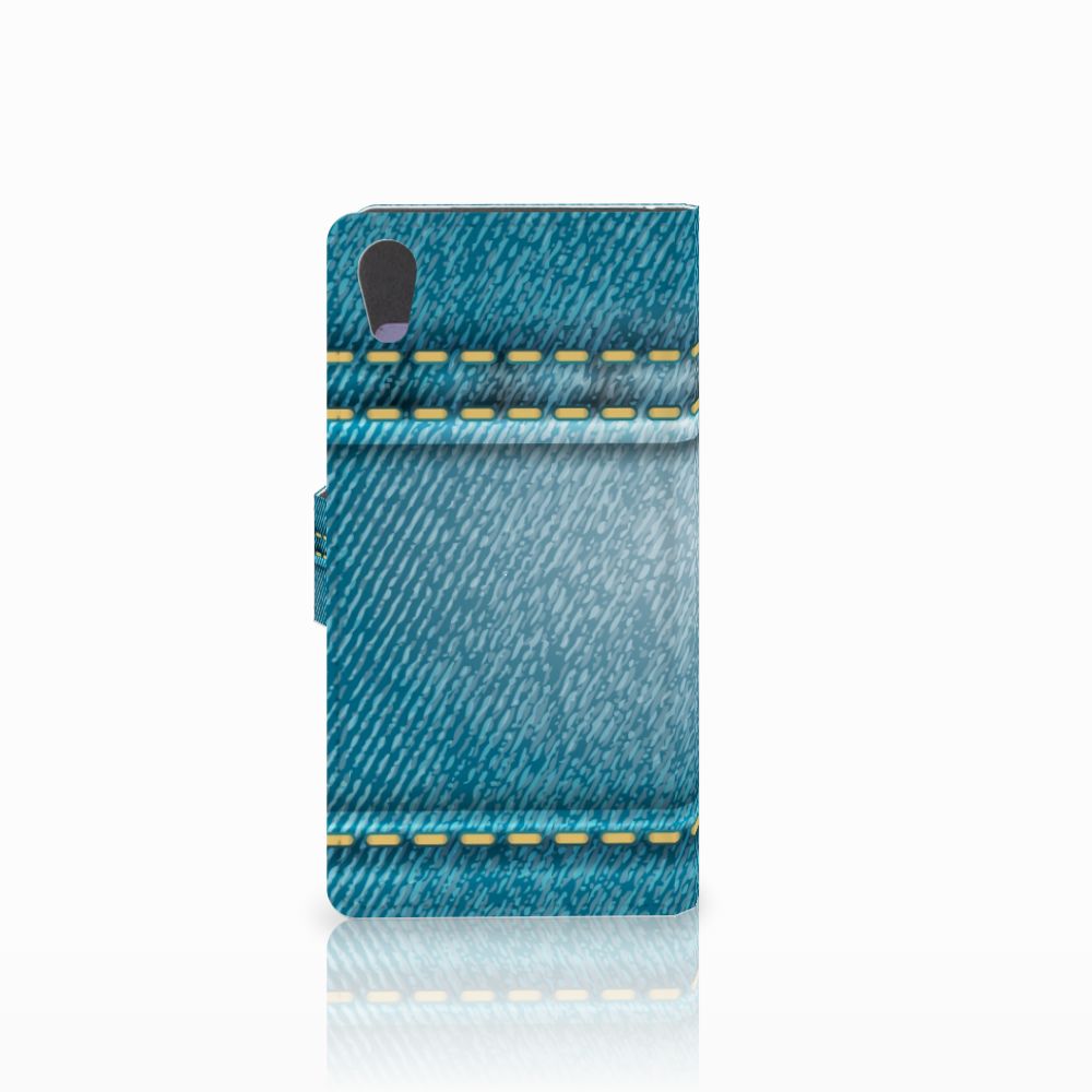 Sony Xperia XA1 Wallet Case met Pasjes Jeans