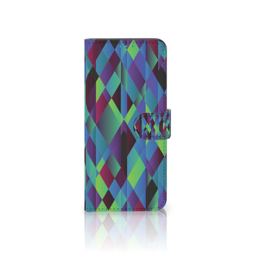 Samsung Galaxy A73 5G Book Case Abstract Green Blue