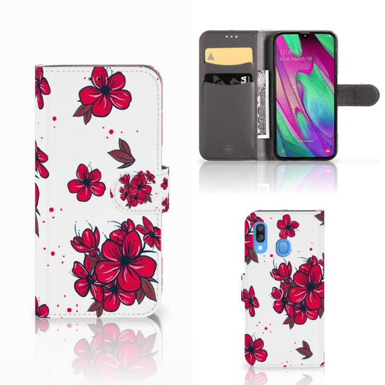 Samsung Galaxy A40 Hoesje Blossom Red