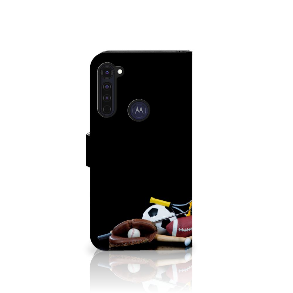 Motorola Moto G Pro Wallet Case met Pasjes Sports met sportafbeeldingen en design voor actieve lifestyle.