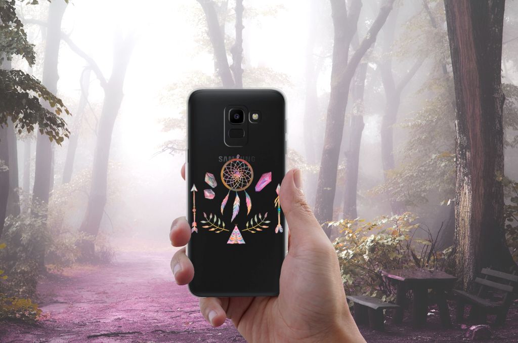 Samsung Galaxy J6 2018 Telefoonhoesje met Naam Boho Dreamcatcher