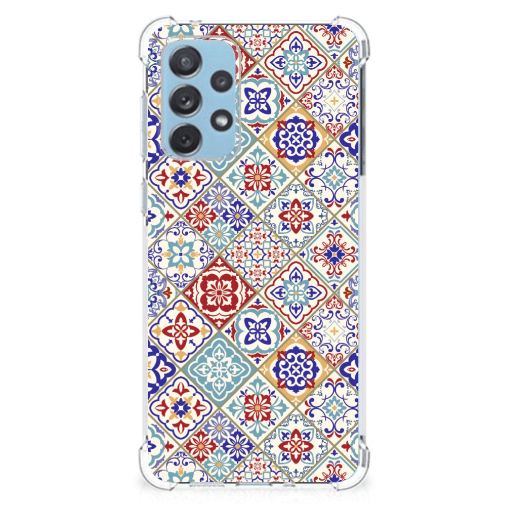 Samsung Galaxy A73 Anti-Shock Hoesje Tiles Color B2C Telecom