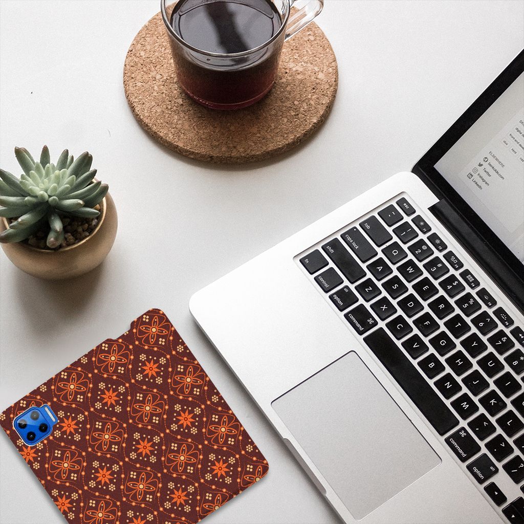 Motorola Moto G 5G Plus Hoesje met Magneet Batik Brown - B2C Telecom