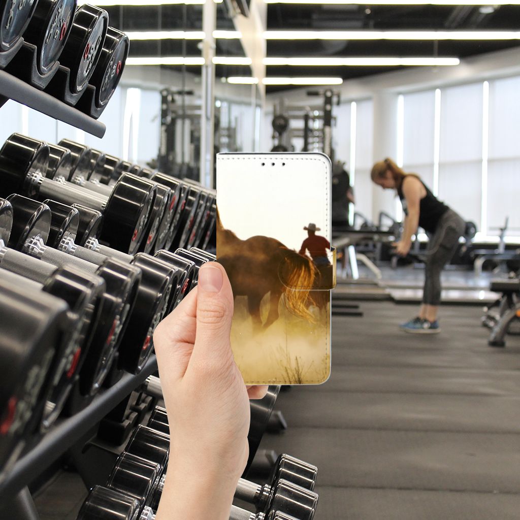 Xiaomi Mi 9 Lite Telefoonhoesje met Pasjes Design Cowboy