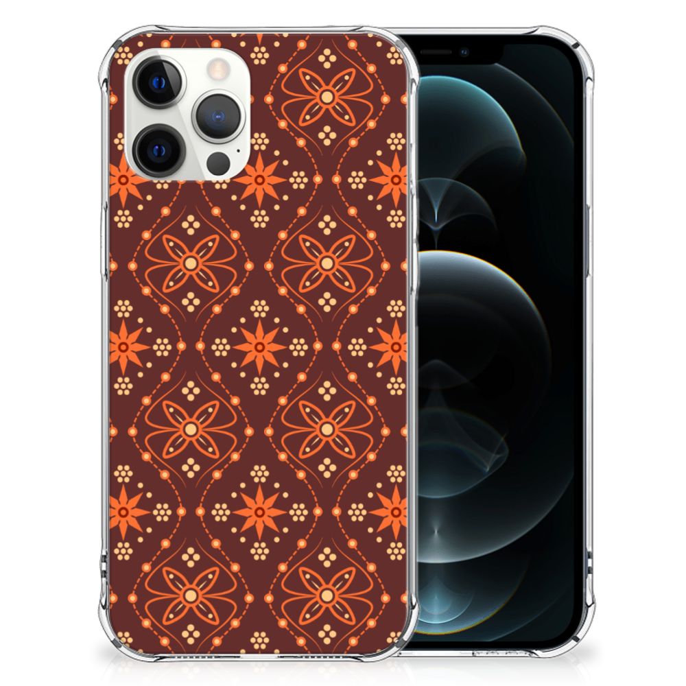 iPhone 12 Pro Max Doorzichtige Silicone Hoesje Batik Brown B2C Telecom