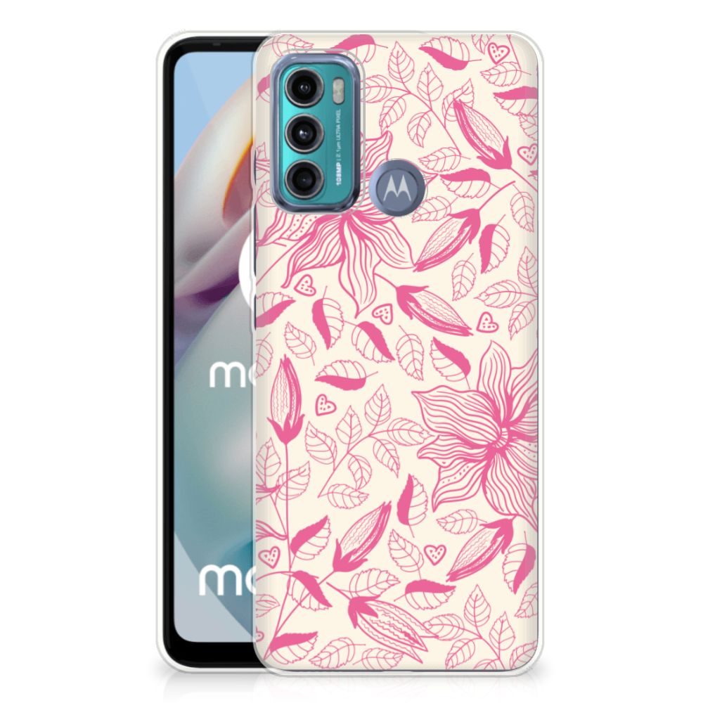 Motorola Moto G60 TPU Case Pink Flowers B2C Telecom