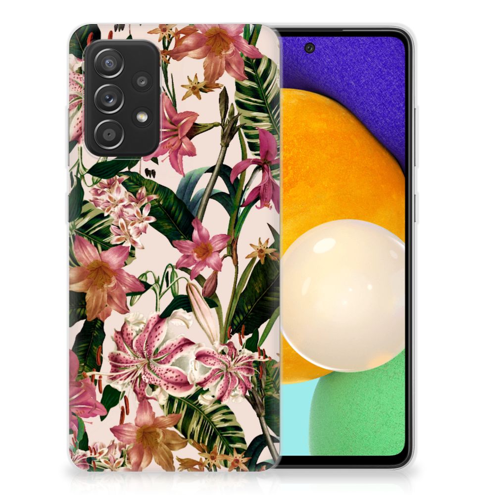 Samsung Galaxy A52 (5G/4G) TPU Case Flowers