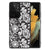 Samsung Galaxy S21 Ultra Bloemen Hoesje Black Flowers