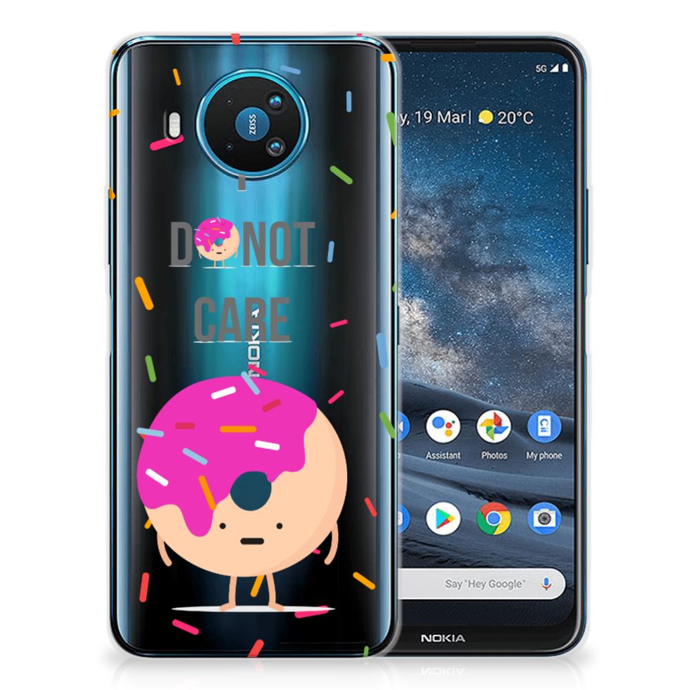 Nokia 8.3 Siliconen Case Donut Roze