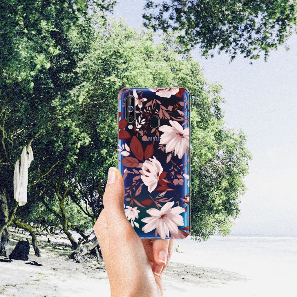 Hoesje maken Samsung Galaxy A60 Watercolor Flowers