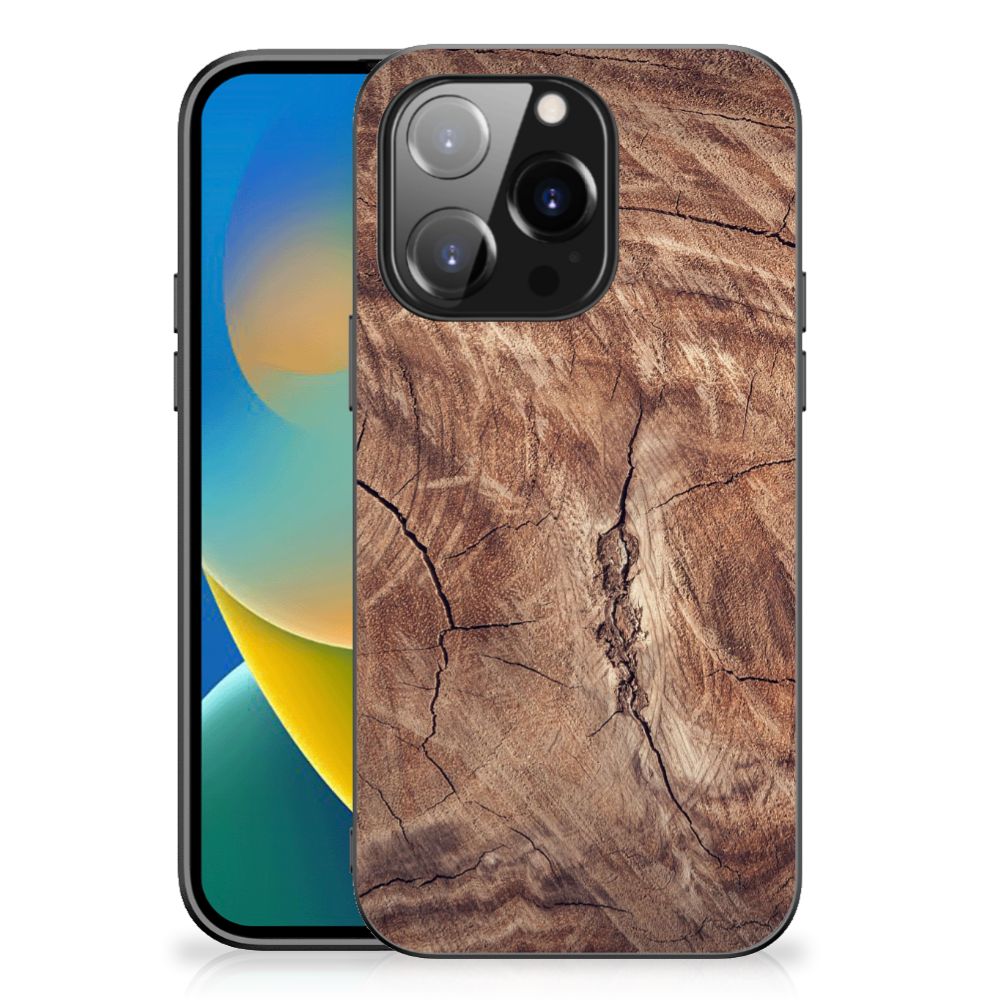 iPhone 14 Pro Houten Print Telefoonhoesje Tree Trunk B2C Telecom