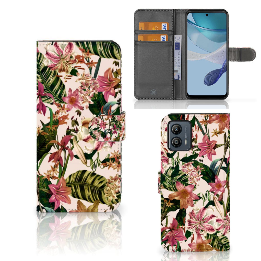 Motorola Moto G53 Hoesje Flowers