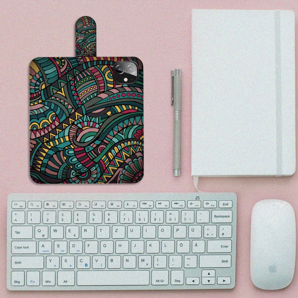 Apple iPhone 12 Mini Telefoon Hoesje Aztec