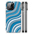 iPhone 14 Pro Max Back Case Waves Blue