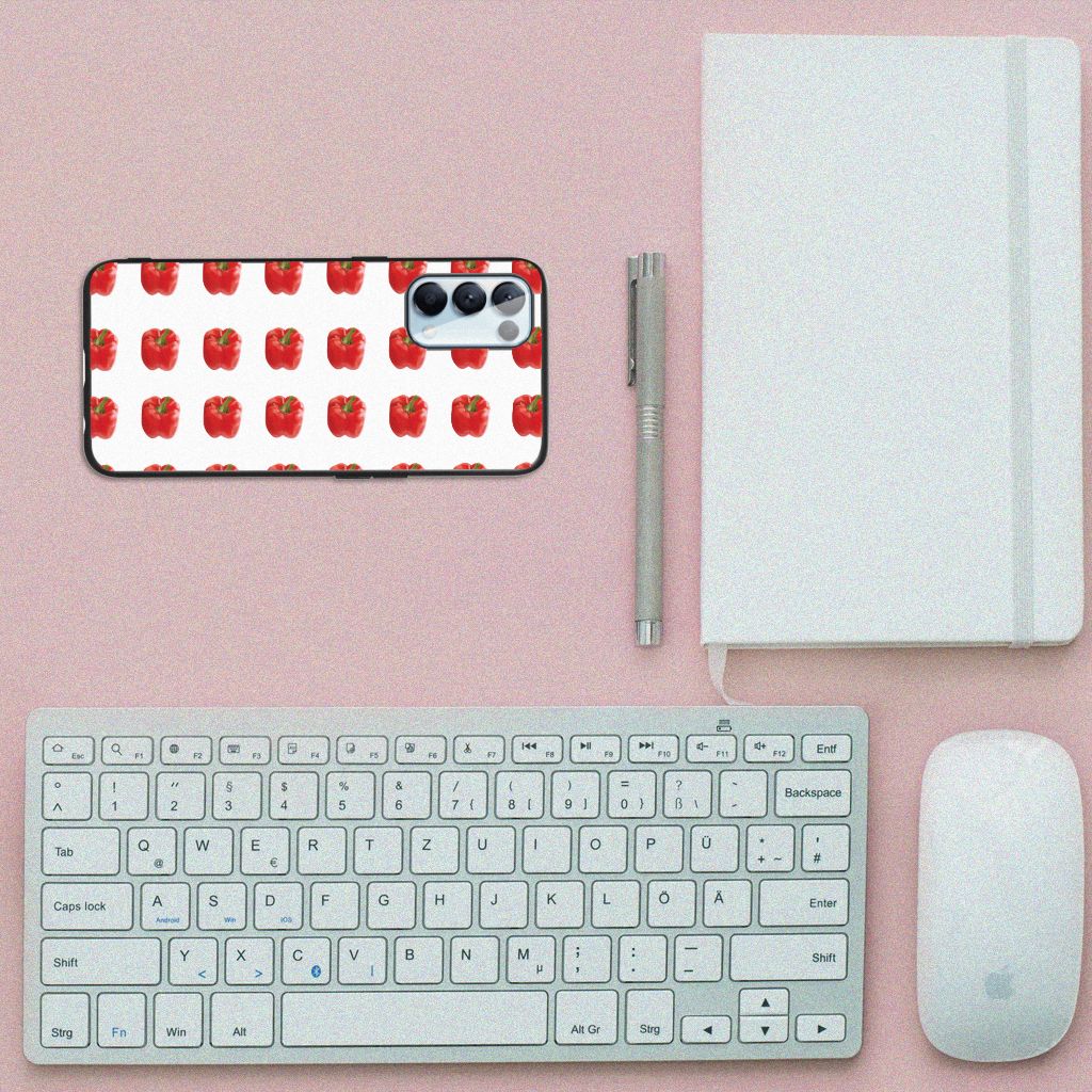 OPPO Reno5 5G | Find X3 Lite Back Cover Hoesje Paprika Red B2C Telecom