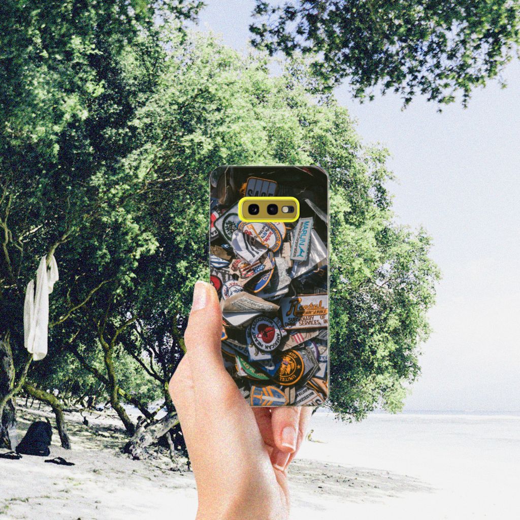 Samsung Galaxy S10e Siliconen Hoesje met foto Badges