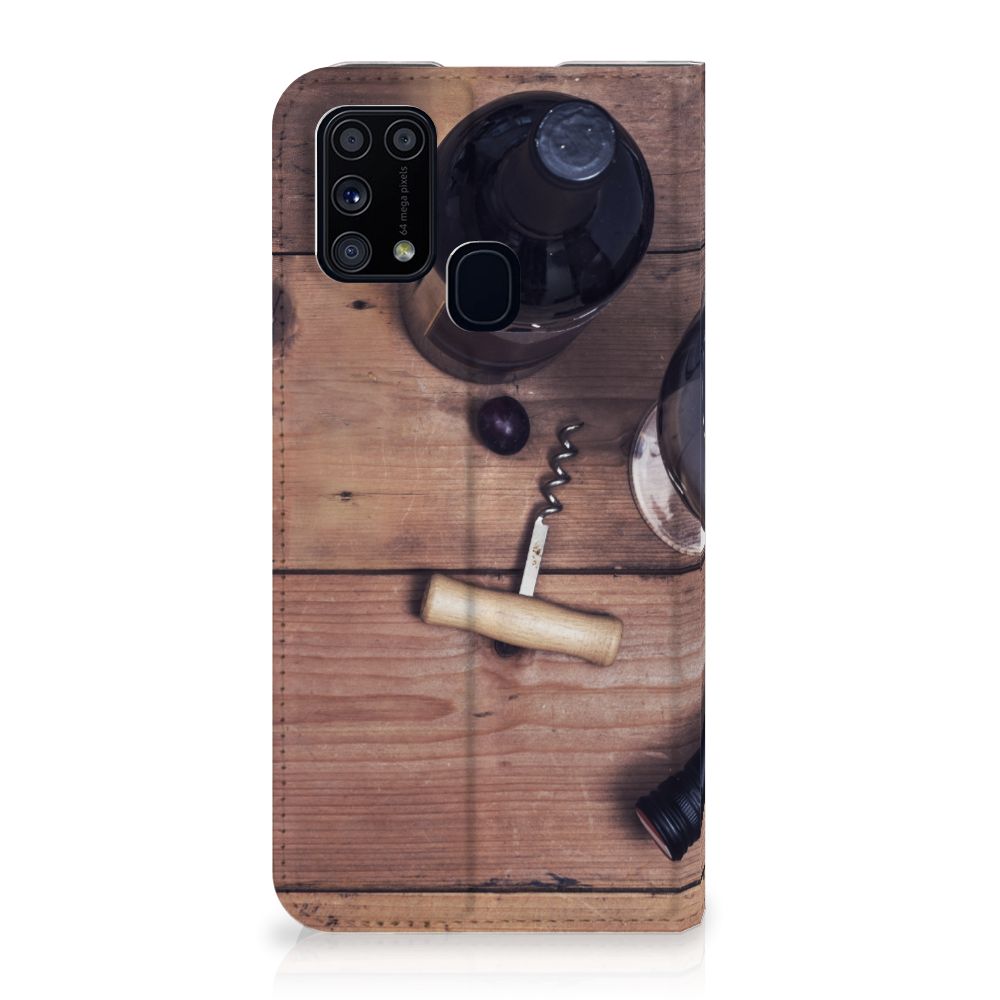 Samsung Galaxy M31 Flip Style Cover Wijn - B2C Telecom