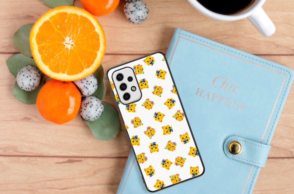Back Case voor Samsung Galaxy A23 Katten Emojis B2C Telecom