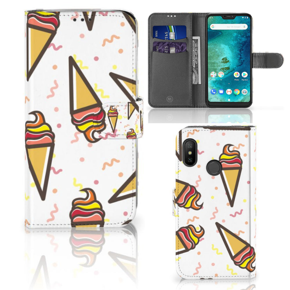 Xiaomi Mi A2 Lite Book Cover Icecream