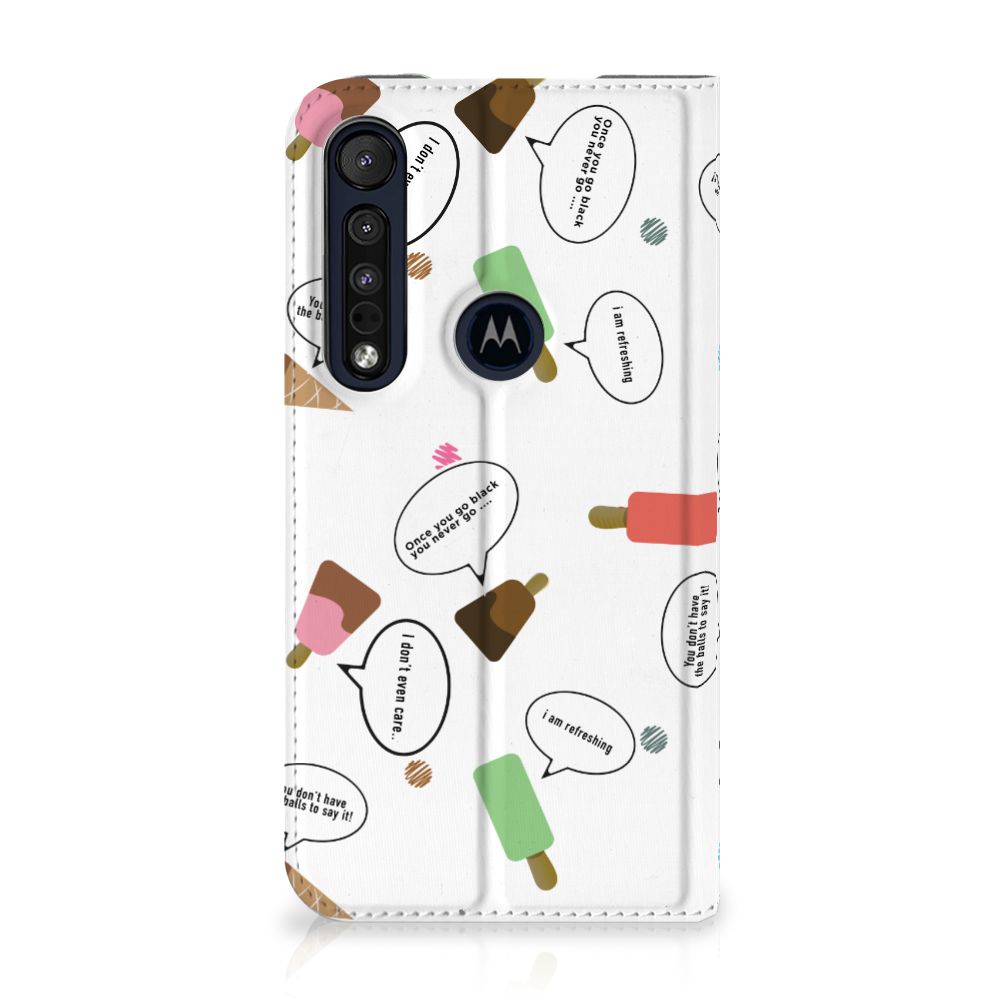 Motorola G8 Plus Flip Style Cover IJsjes - B2C Telecom