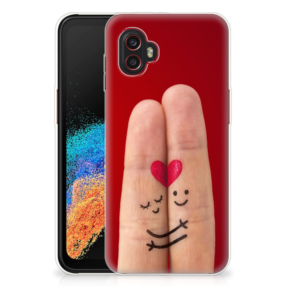 Samsung Galaxy Xcover 6 Pro Silicone Back Cover Liefde - Origineel Romantisch Cadeau