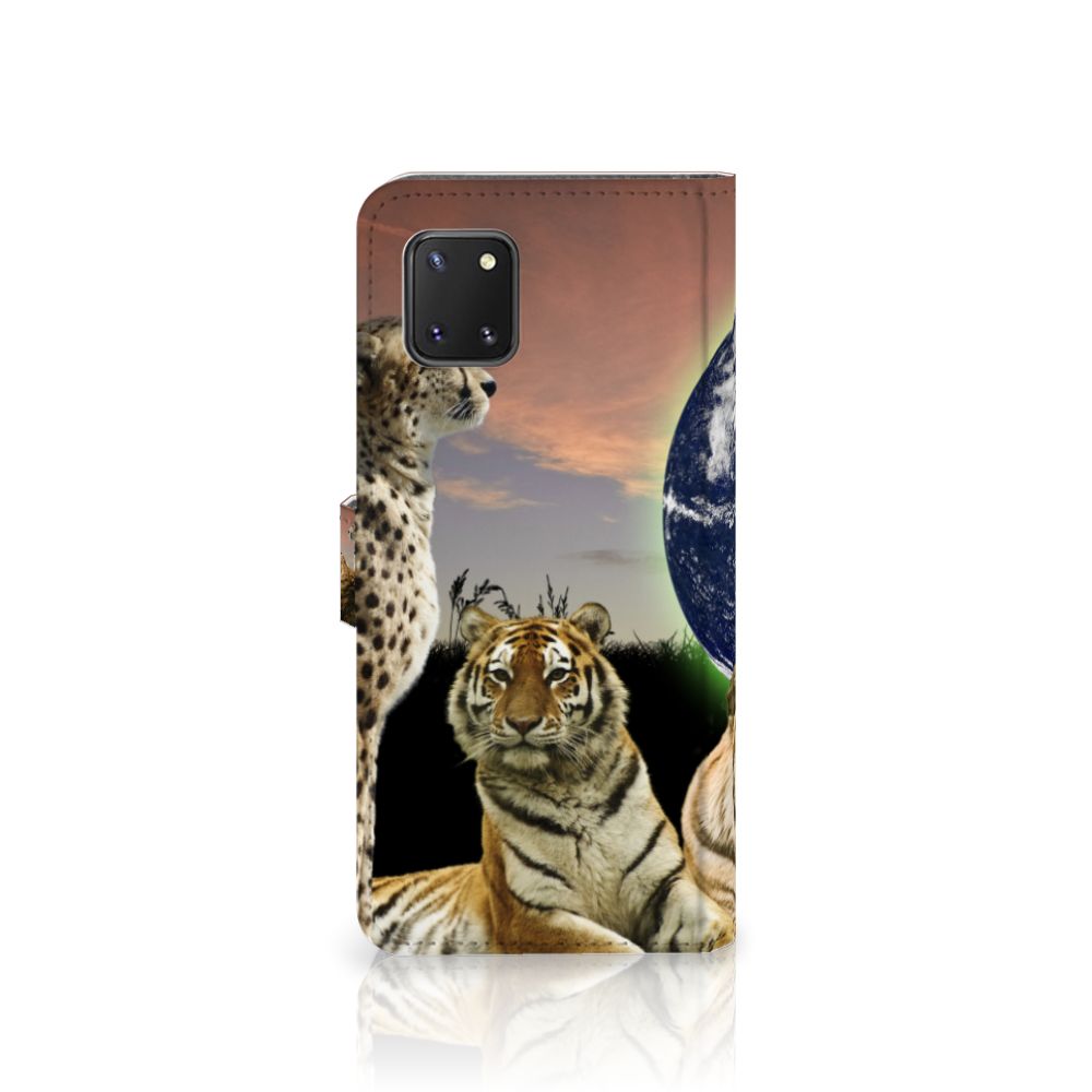 Samsung Note 10 Lite Telefoonhoesje met Pasjes Roofdieren
