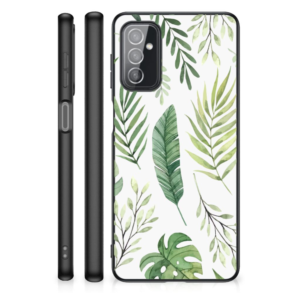 Samsung Galaxy M52 Bloemen Hoesje Leaves B2C Telecom