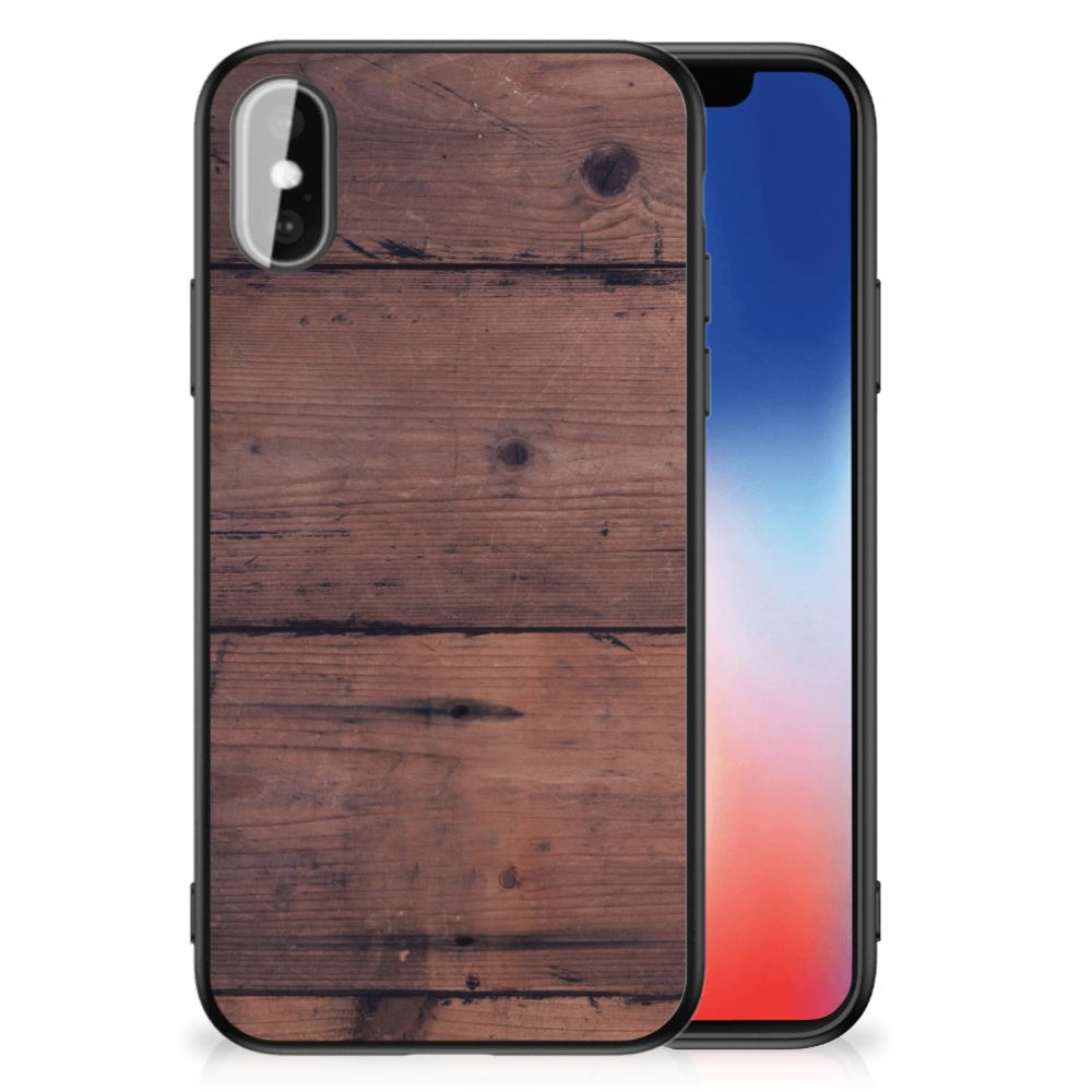 iPhone X | Xs Houten Print Telefoonhoesje Old Wood