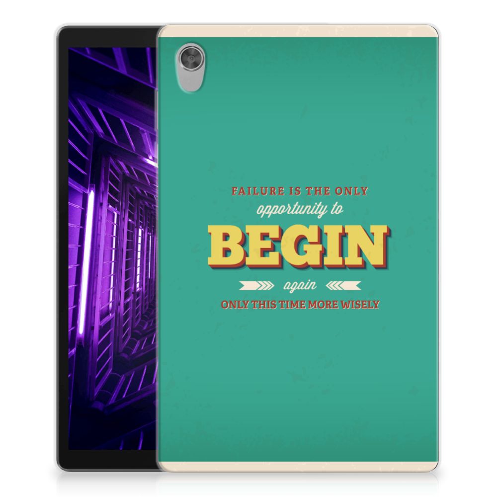 Lenovo Tab M10 HD (2de generatie) Back cover met naam Quote Begin - B2C Telecom