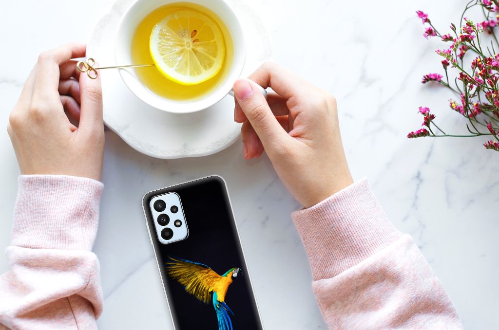 Samsung Galaxy A23 TPU Hoesje Papegaai B2C Telecom