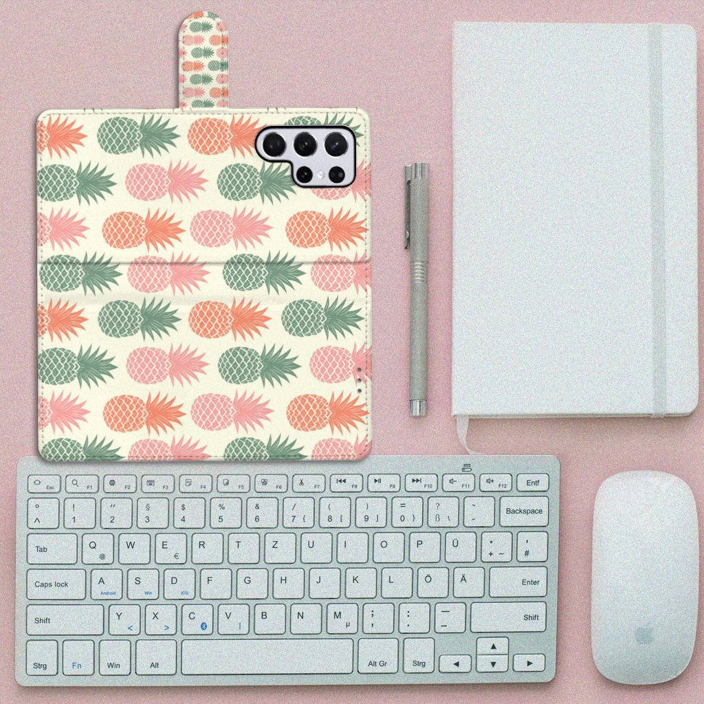 Samsung Galaxy S22 Ultra Book Cover Ananas