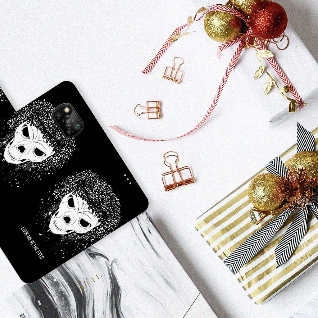 Telefoonhoesje met Naam Xiaomi Poco X3 | Poco X3 Pro Skull Hair