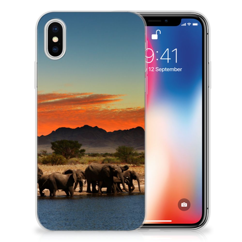 Apple iPhone X | Xs TPU Hoesje Olifanten