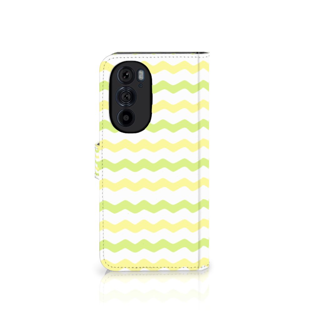 Motorola Edge 30 Pro Telefoon Hoesje Waves Yellow