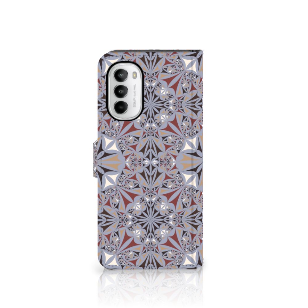 Motorola Moto G52 | Moto G82 Bookcase Flower Tiles