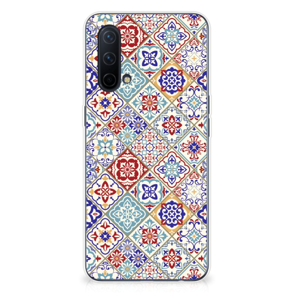 OnePlus Nord CE 5G TPU Siliconen Hoesje Tiles Color B2C Telecom