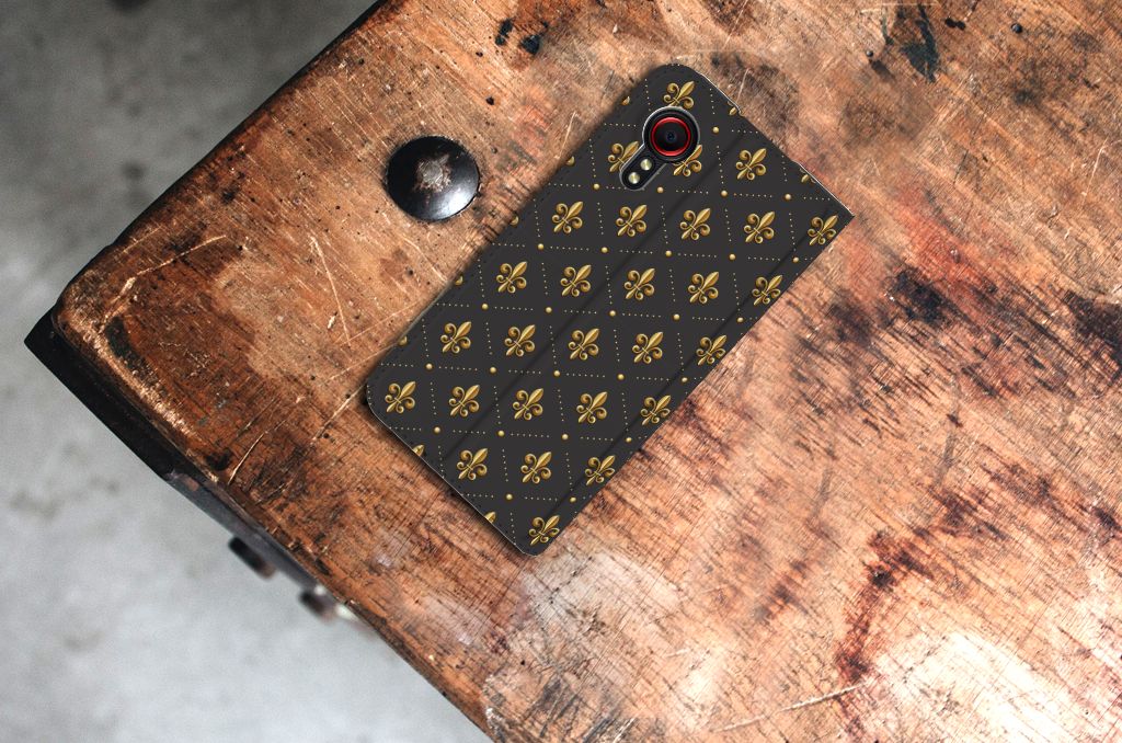 Samsung Galaxy Xcover 5 Hoesje met Magneet Franse Lelie - B2C Telecom