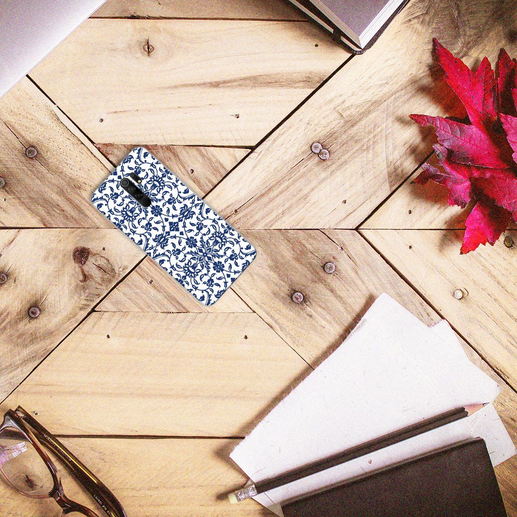 Xiaomi Redmi 9 TPU Case Flower Blue B2C Telecom