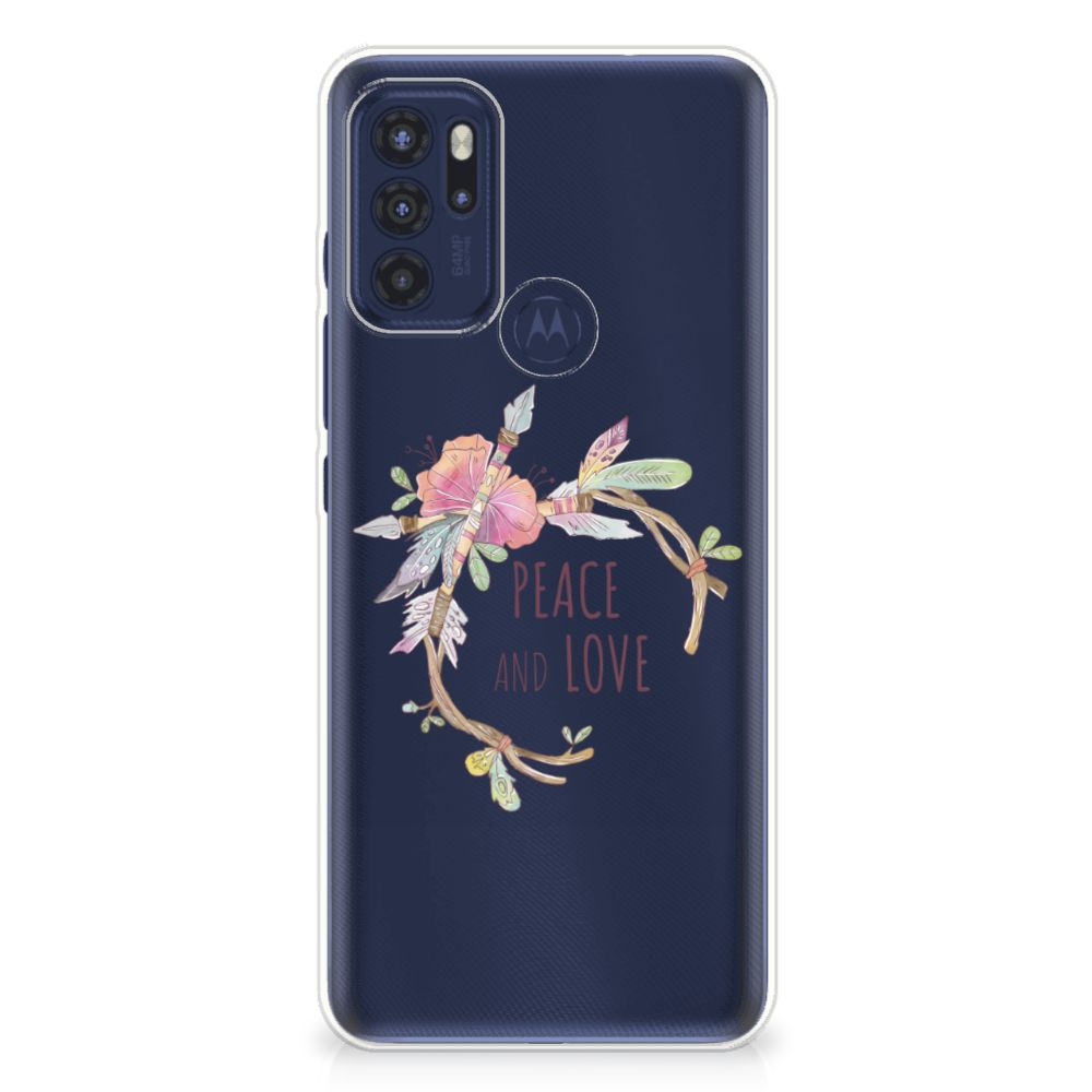 Motorola Moto G60s Telefoonhoesje met Naam Boho Text