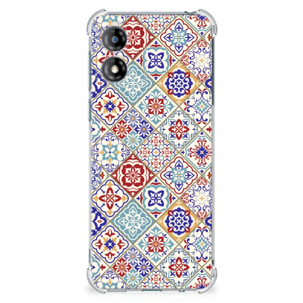 Motorola Moto E13 Anti-Shock Hoesje Tiles Color B2C Telecom