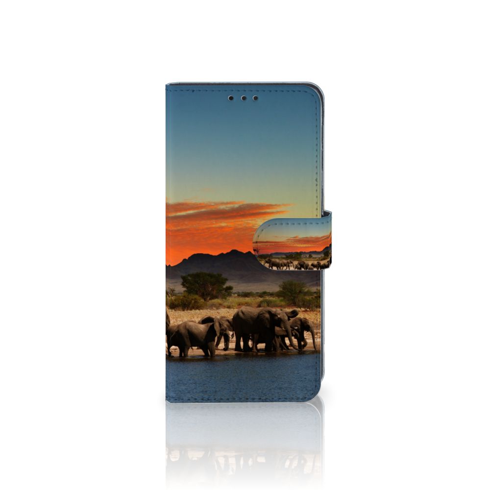 Samsung Galaxy M31 Telefoonhoesje met Pasjes Olifanten