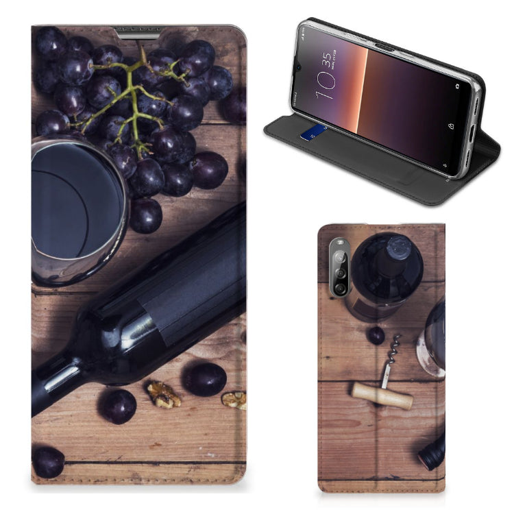 Sony Xperia L4 Flip Style Cover Wijn