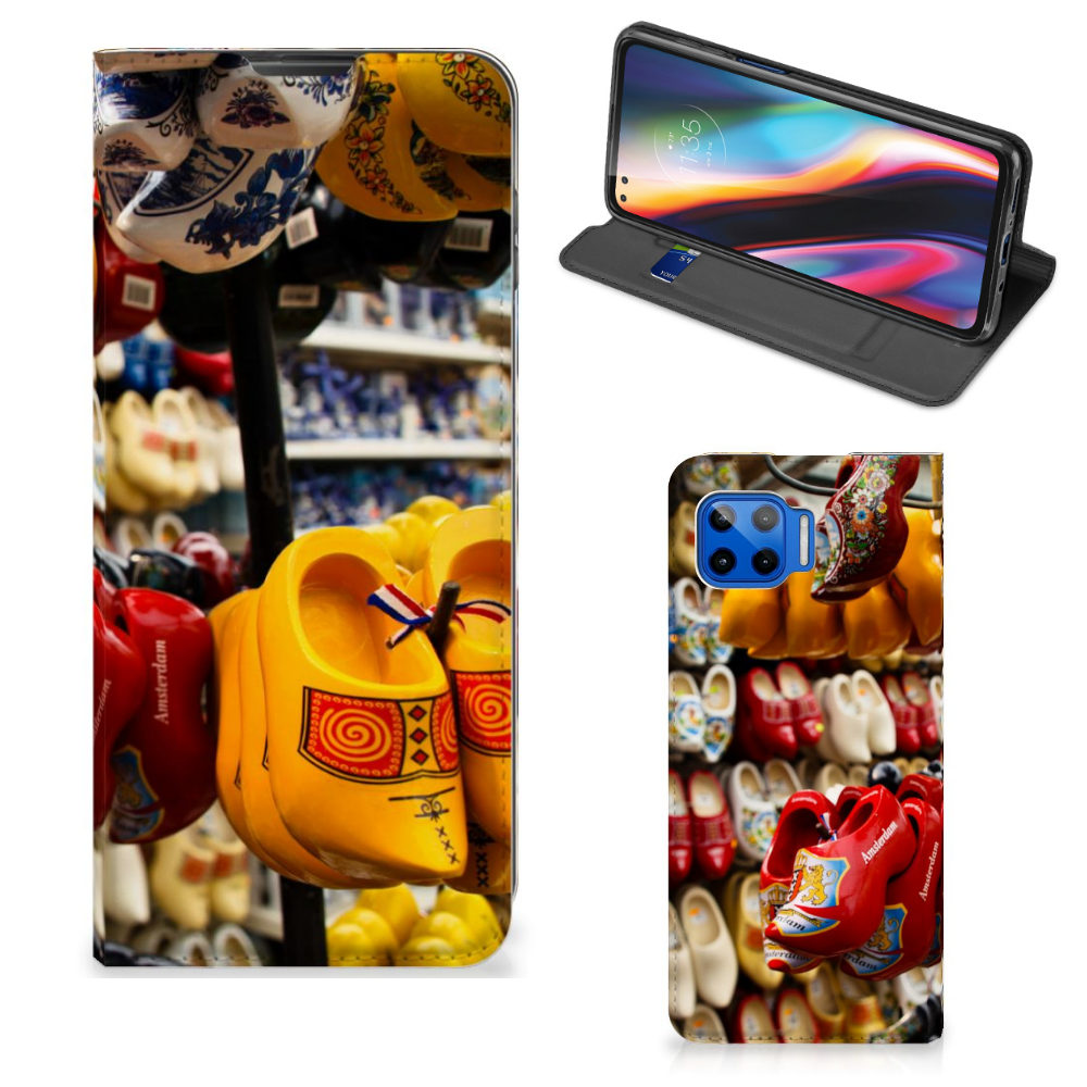 Motorola Moto G 5G Plus Book Cover Klompen - B2C Telecom
