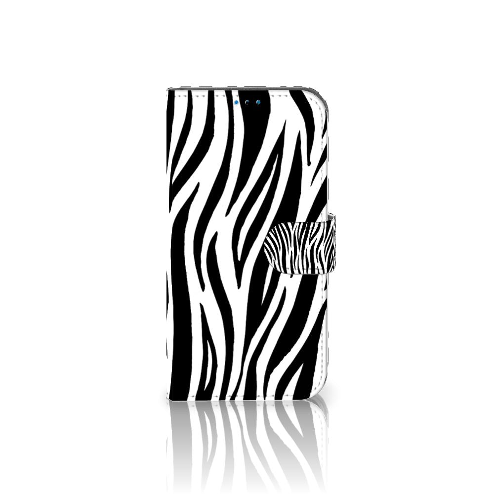 iPhone 14 Pro Telefoonhoesje met Pasjes Zebra